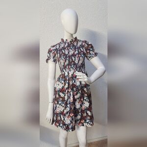 Janie and Jack Multicolor Floral Midi Dress